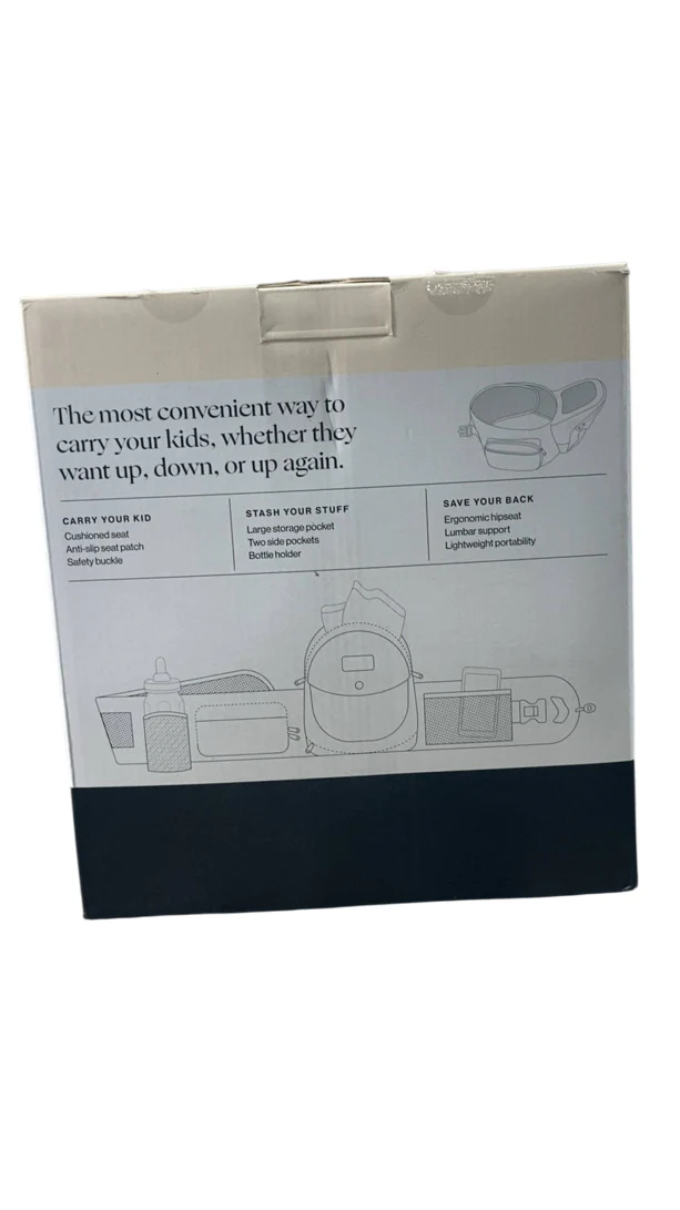 TushBaby Hip Baby Carrier, Grey - Image 3