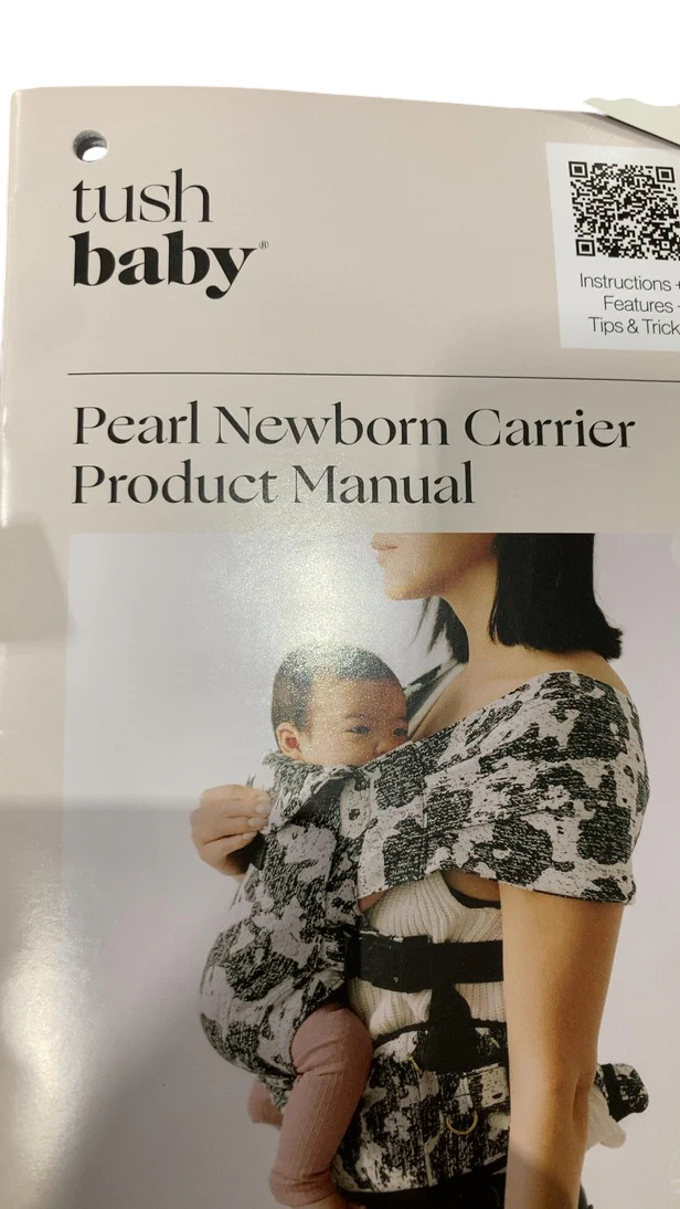 Tushbaby Pearl Newborn Carrier, Cream - Image 4