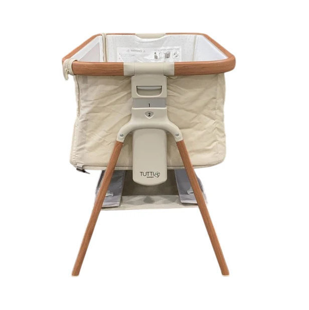 Tutti Bambini CoZee 2-in-1 Baby Bassinet & Bedside Sleeper , Scandinavian Walnut & Ecru - Image 2