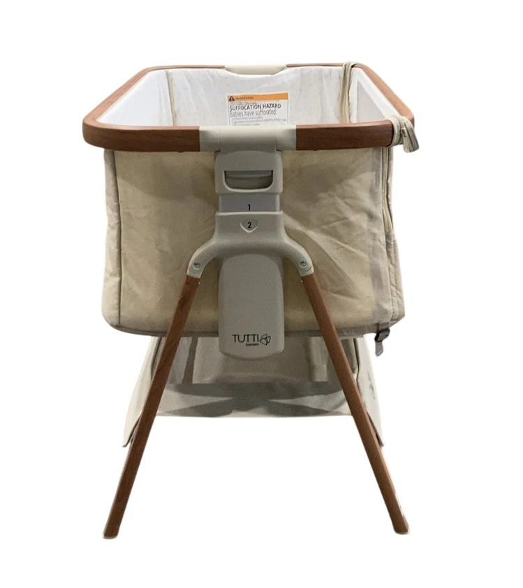 Tutti Bambini CoZee 2-in-1 Baby Bassinet & Bedside Sleeper , Scandinavian Walnut & Ecru - Image 4