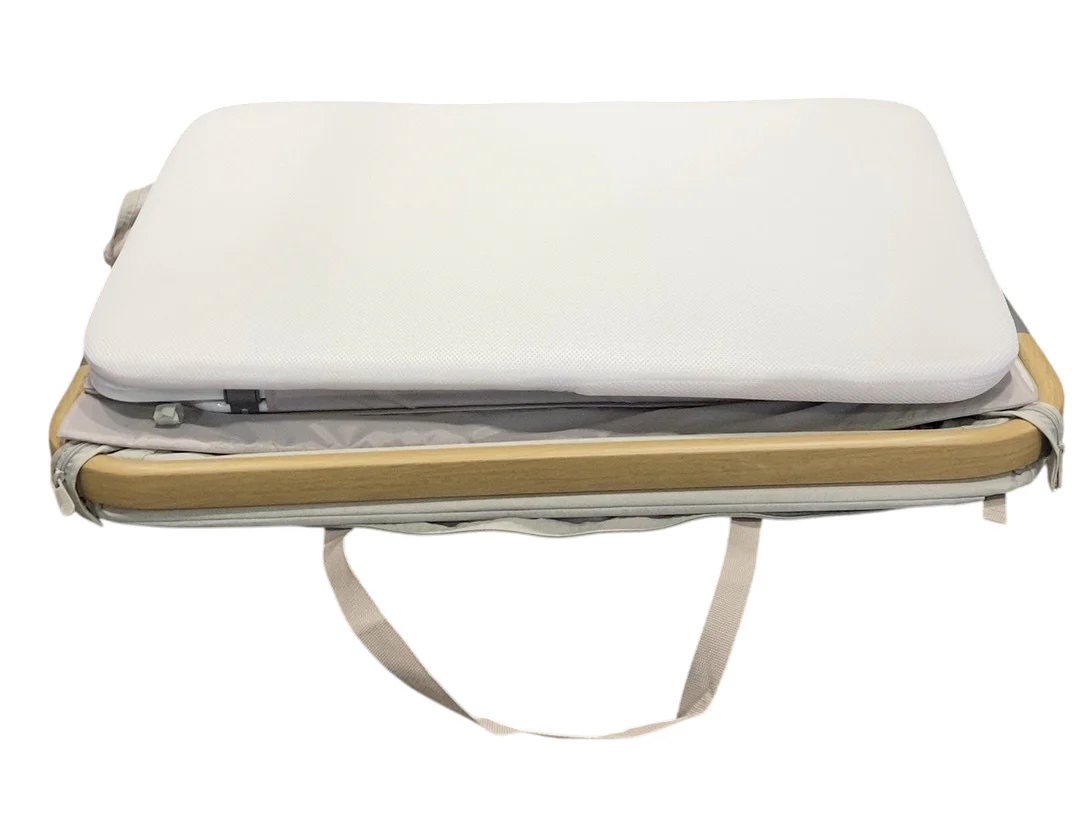 Tutti Bambini CoZee Air Bedside Bassinet, Oak/Sterling Silver - Image 2