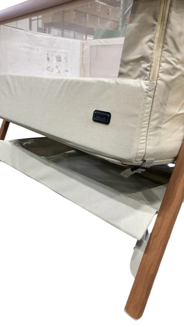 Tutti Bambini CoZee Air Bedside Bassinet, Scandinavian Walnut & Ecru - Image 7