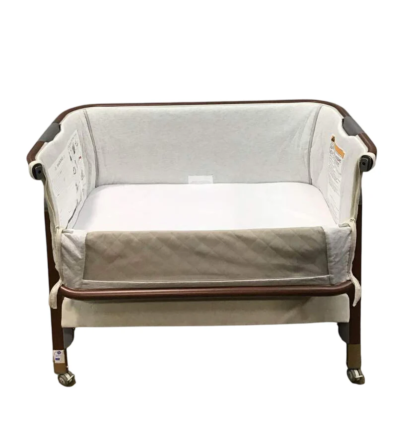 Tutti Bambini Cozee Luxe Bedside Bassinet, Cream/Walnut - Image 2