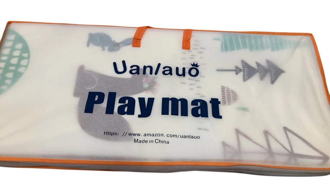 UANLAUO Foldable Baby Play Mat, 79in x 71in, Bear/Birthday - Image 2