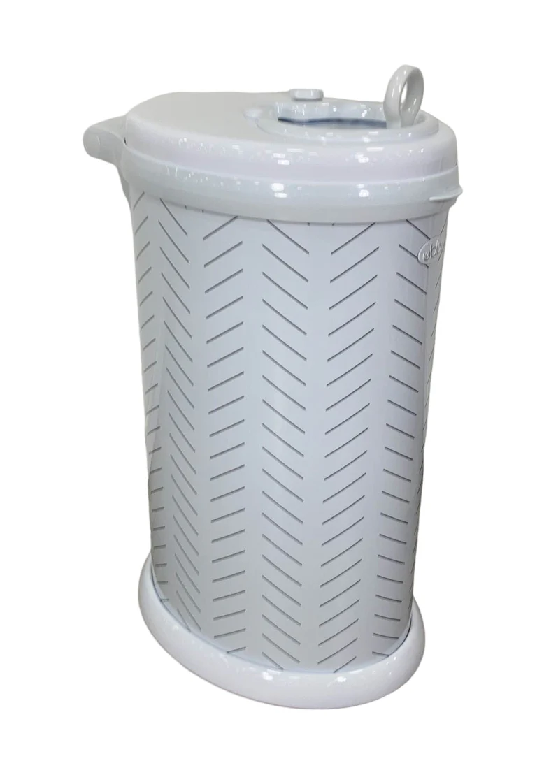Ubbi Diaper Pail, Herringbone - Image 2