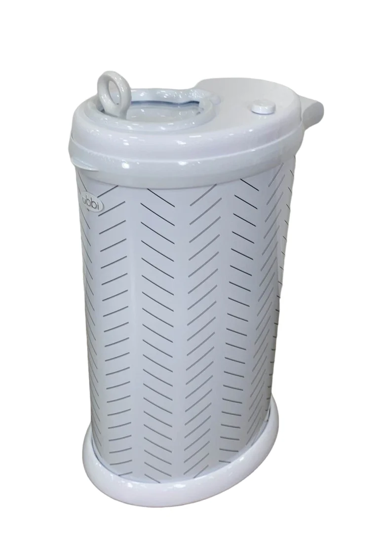 Ubbi Diaper Pail, Herringbone - Image 4