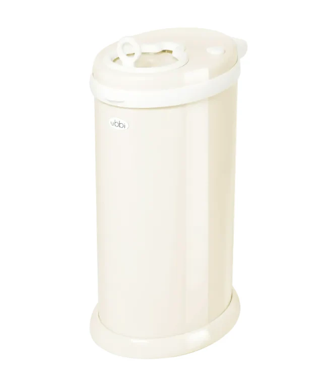 Ubbi Diaper Pail, ivory