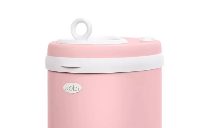 Ubbi Diaper Pail, Matte Fig Blossom - Image 3