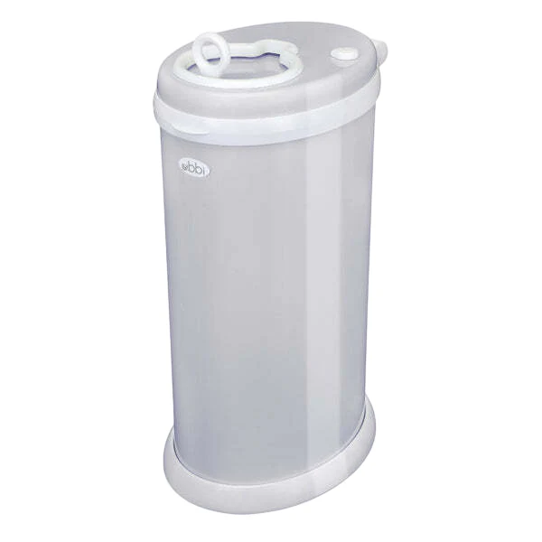 Ubbi Diaper Pail, Matte White - Image 2