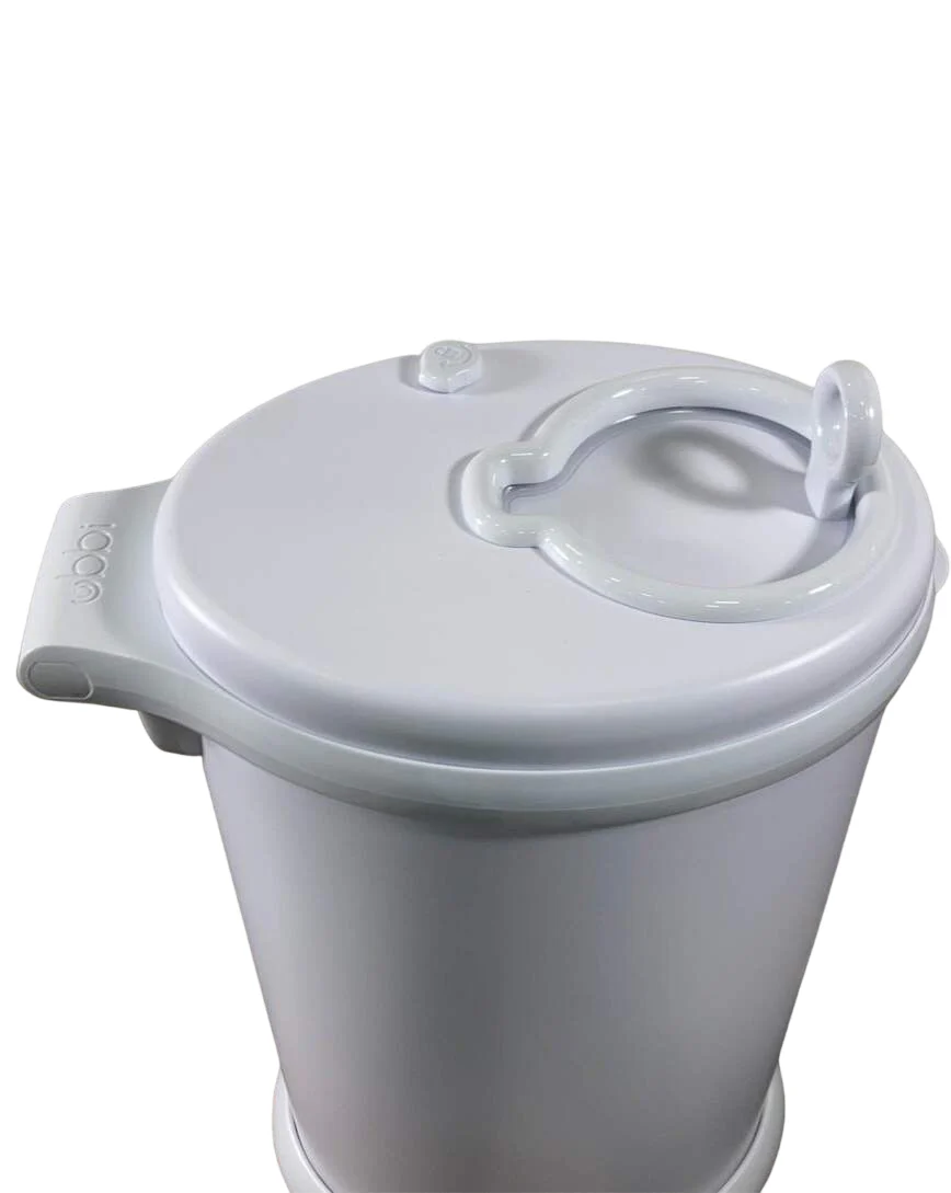 Ubbi Diaper Pail, Matte White - Image 2