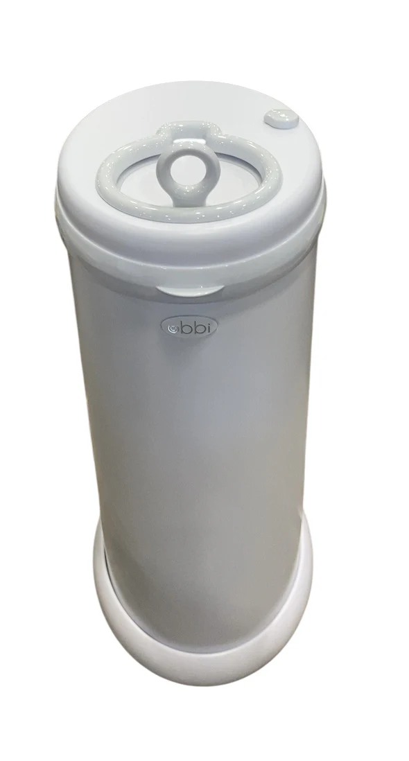 Ubbi Diaper Pail, Matte White - Image 2