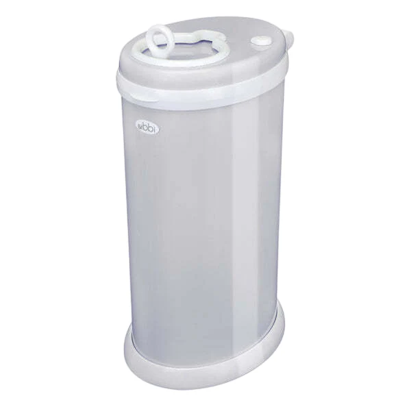 Ubbi Diaper Pail, Matte White - Image 5