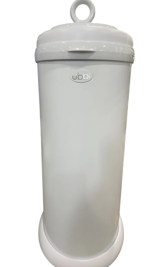 Ubbi Diaper Pail, Matte White - Image 2