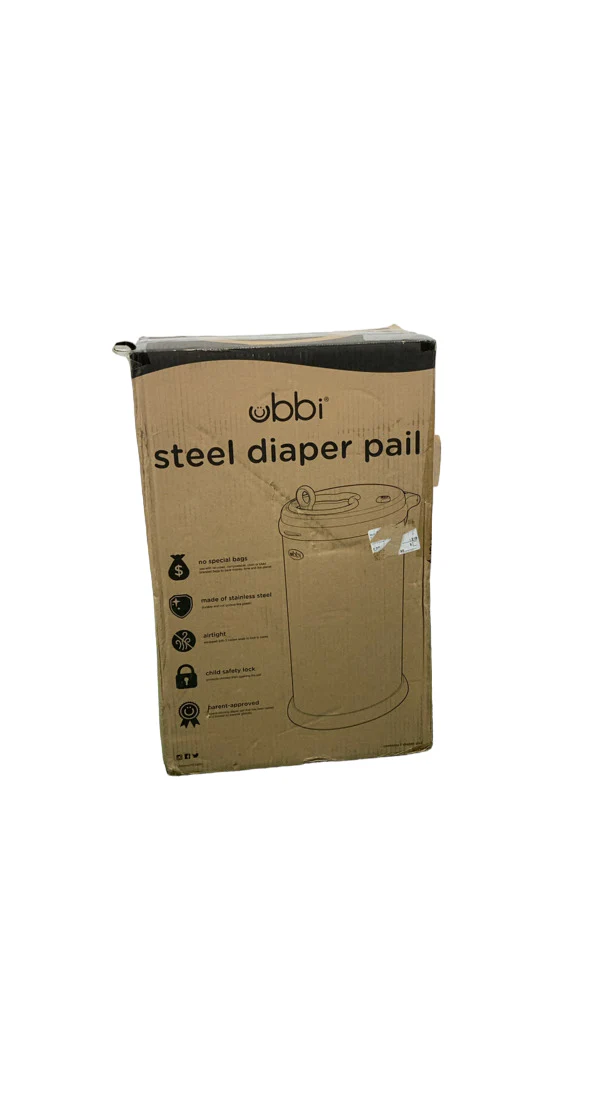 Ubbi Diaper Pail, Oat Milk - Image 3