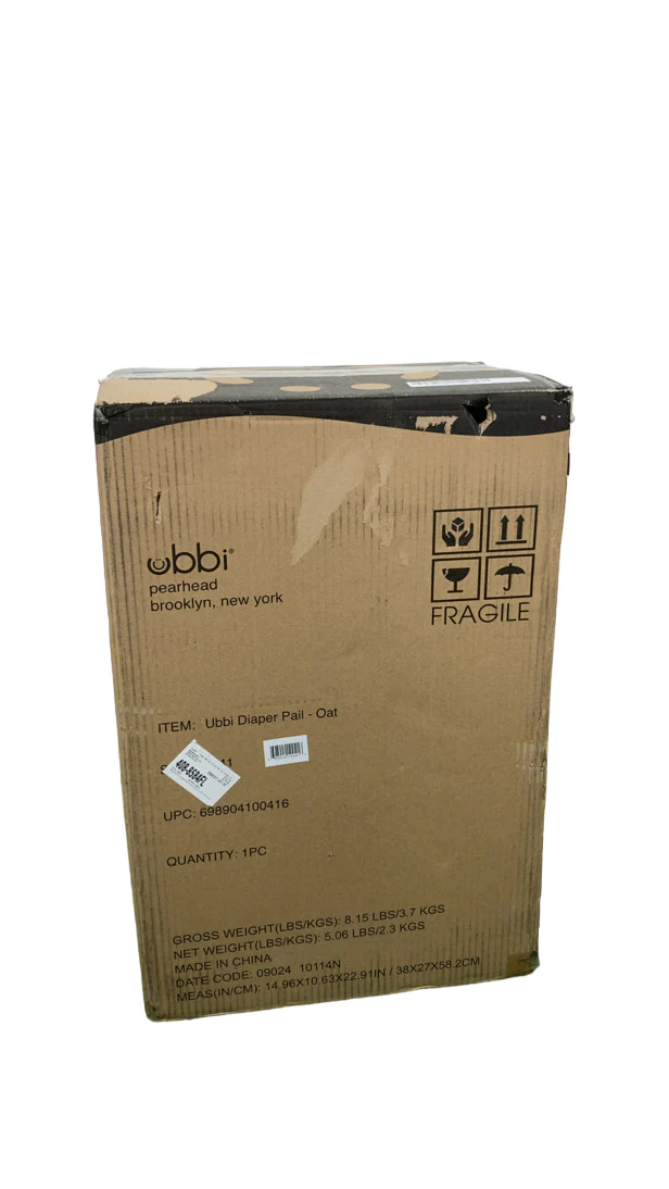 Ubbi Diaper Pail, Oat Milk - Image 4