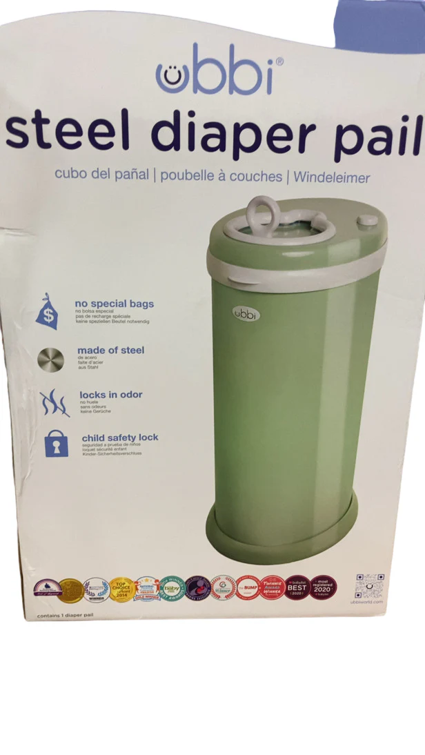Ubbi Diaper Pail, Sage - Image 3