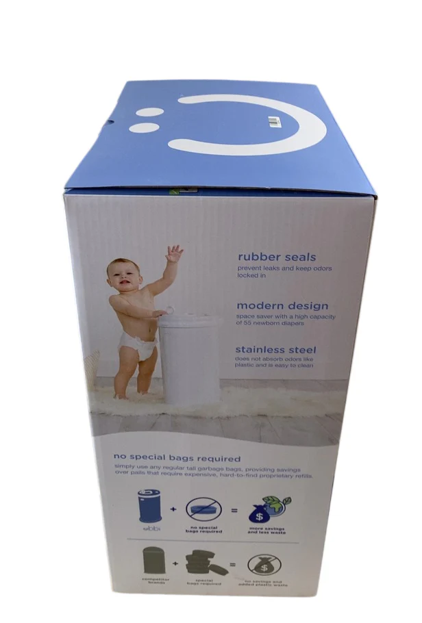 Ubbi Diaper Pail, White - Image 3