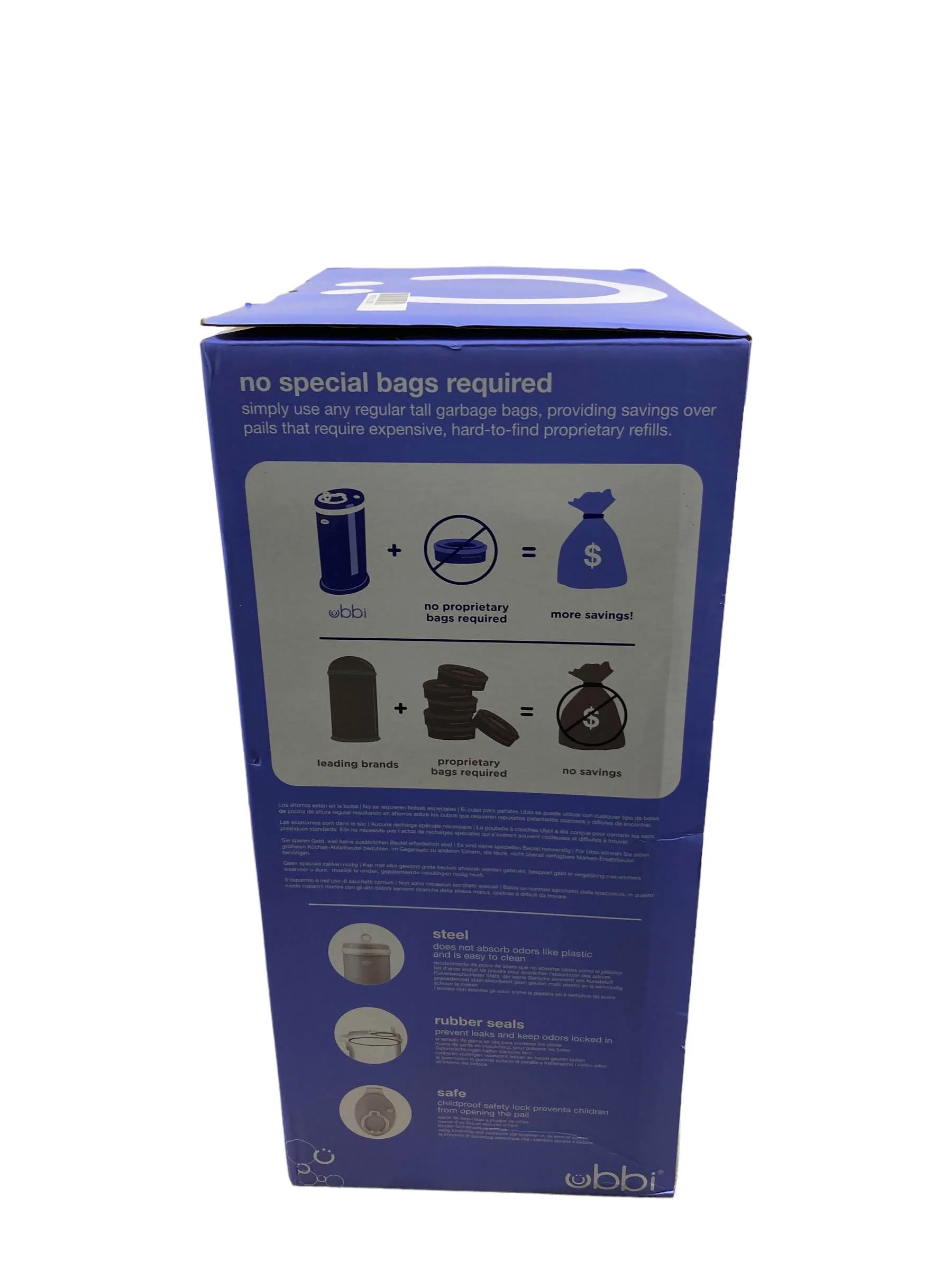 Ubbi Diaper Pail, White - Image 3
