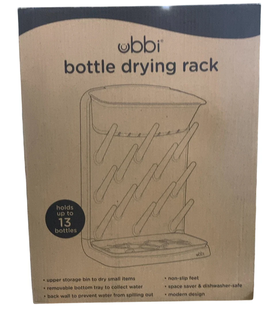 Ubbi Vertical Bottle Drying Rack, Taupe - Image 2
