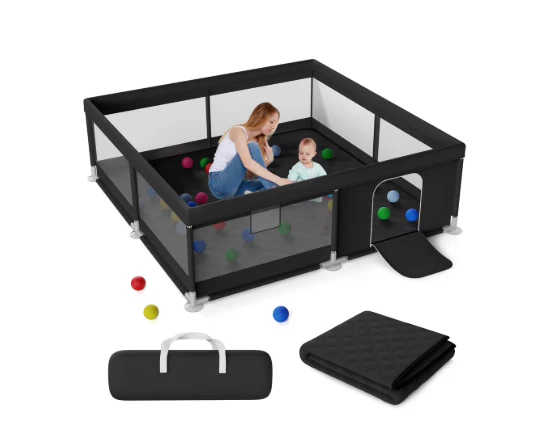 Unknown Indoor & Outdoor Playard, Black, 50x50 - Image 7