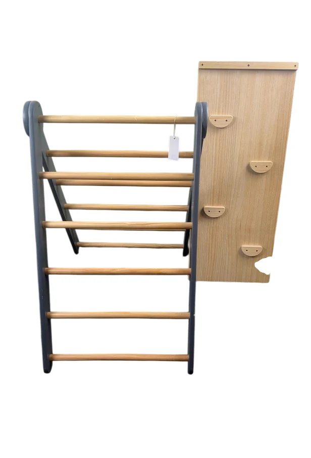 Unknown Pikler Triangle Climber With Ramp, Natural Wood