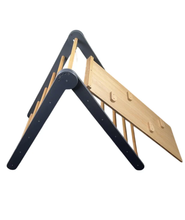 Unknown Pikler Triangle Climber With Ramp, Natural Wood - Image 3
