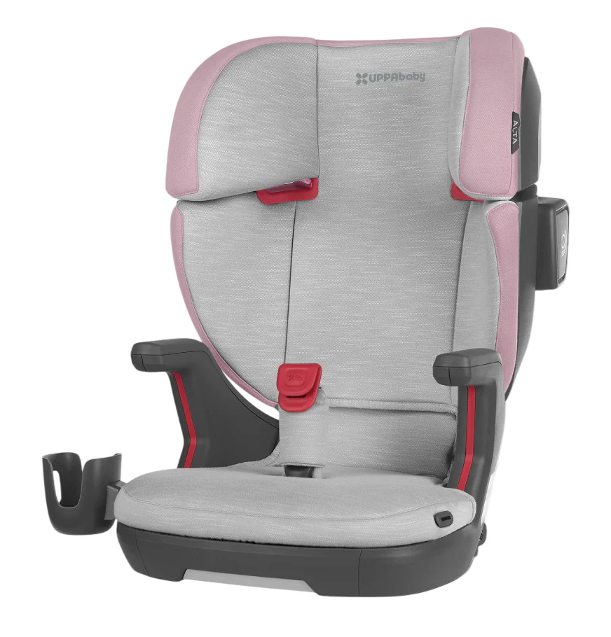 UPPAbaby Alta V2 High Back Booster Seat, 2024, Iris (Grey Mélange/Lavender Accent)