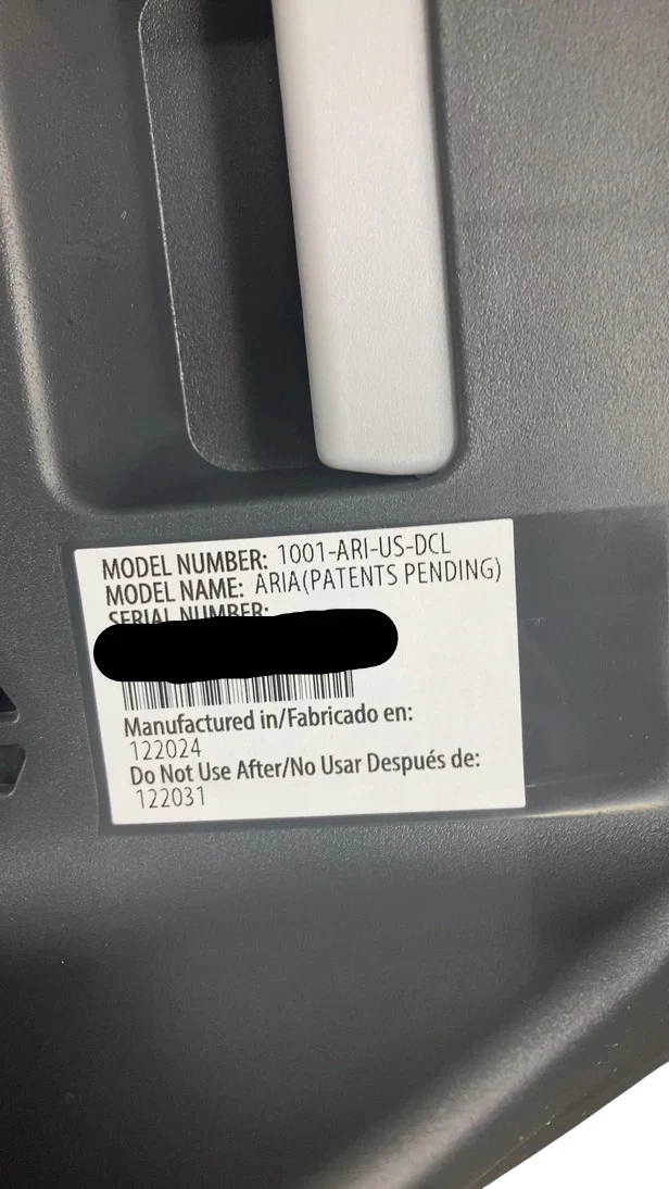 UPPAbaby Aria Infant Car Seat, 2024, Declan (Oat Mélange) - Image 8
