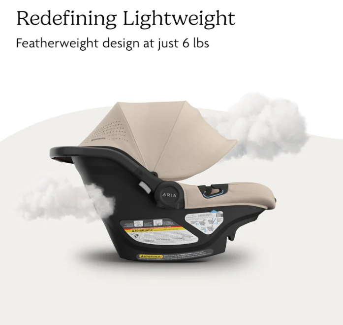 UPPAbaby Aria V2 Infant Car Seat, 2025, Declan (Oat Mélange/Chestnut Leather) - Image 2