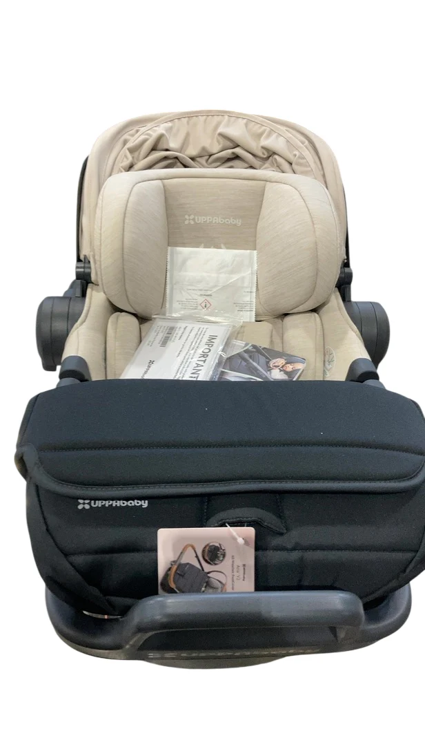 UPPAbaby Aria V2 Infant Car Seat, 2025, Declan (Oat Mélange/Chestnut Leather) - Image 2