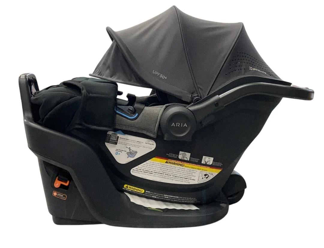 UPPAbaby Aria V2 Infant Car Seat, 2025, Greyson (Charcoal Mélange/Saddle Leather) - Image 2