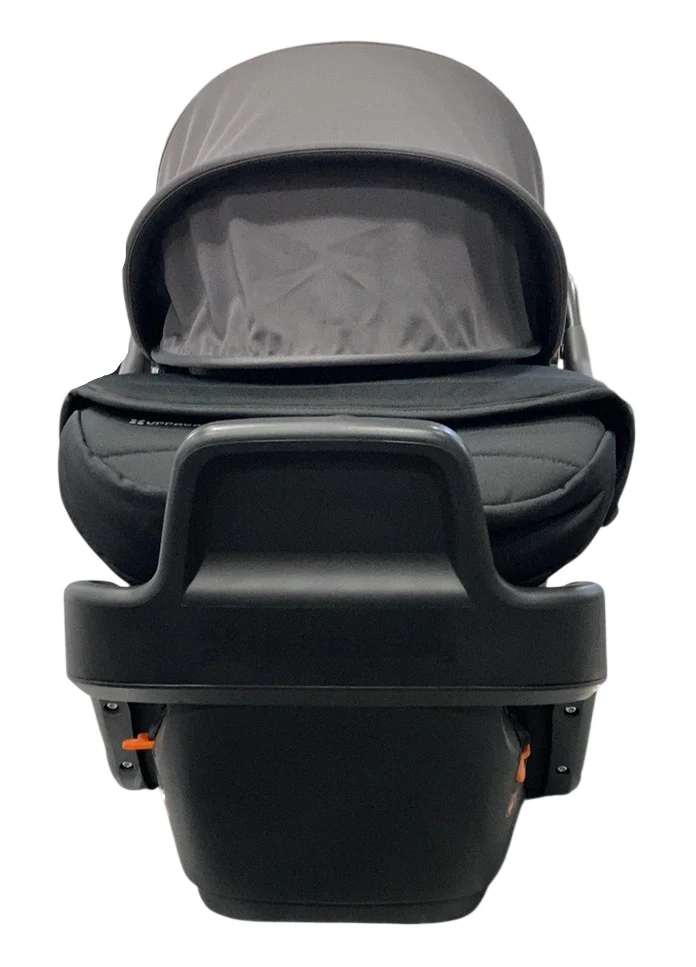 UPPAbaby Aria V2 Infant Car Seat, 2025, Greyson (Charcoal Mélange/Saddle Leather) - Image 3