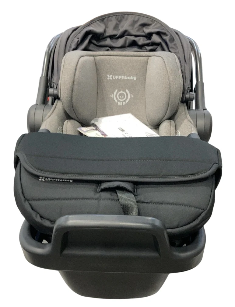 UPPAbaby Aria V2 Infant Car Seat, 2025, Greyson (Charcoal Mélange/Saddle Leather) - Image 4