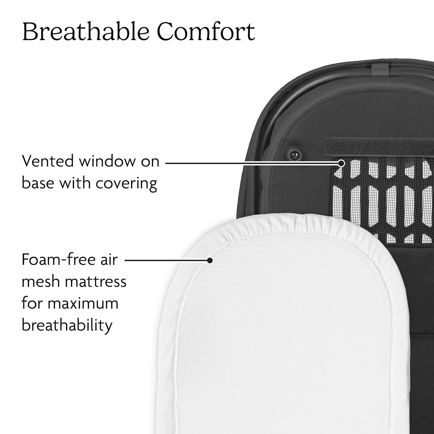 UPPAbaby Bassinet V3, Owen (Mocha Melange) - Image 2