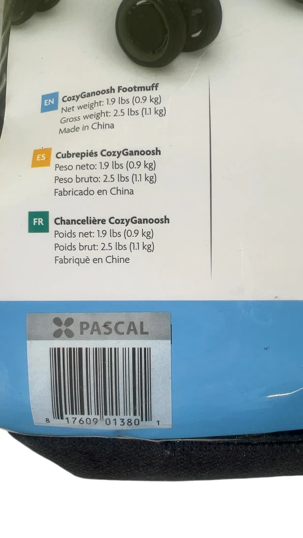 UPPAbaby Cozy Ganoosh Original, Criss Cross, Pascal (Grey) - Image 6