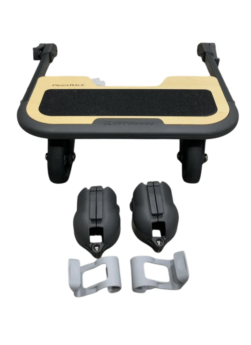 UPPAbaby CRUZ PiggyBack Ride-Along Board (Pre-2020), Natural Wood/Black