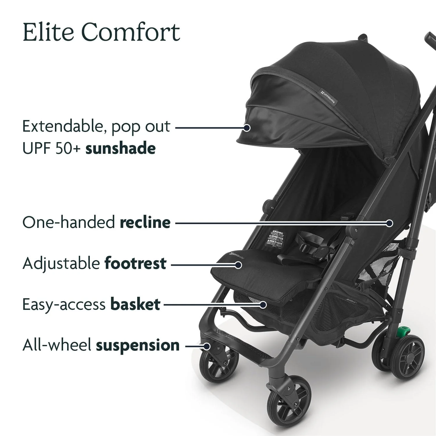 UPPAbaby G-LUXE Stroller, 2024, Jake (Charcoal) - Image 2