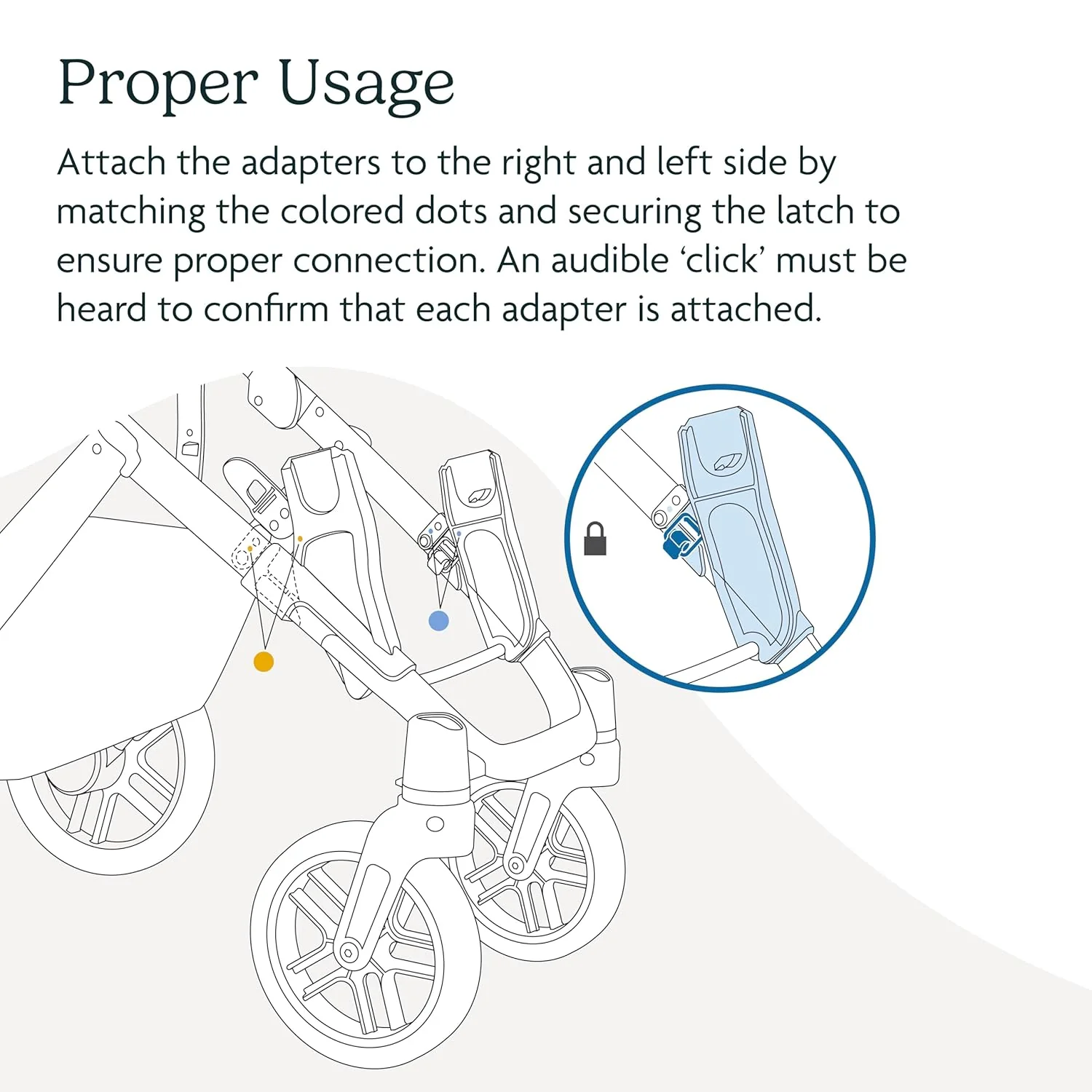 UPPAbaby Lower Car Seat Adapters for Maxi-Cosi/Nuna/Cybex/Britax, Black - Image 3
