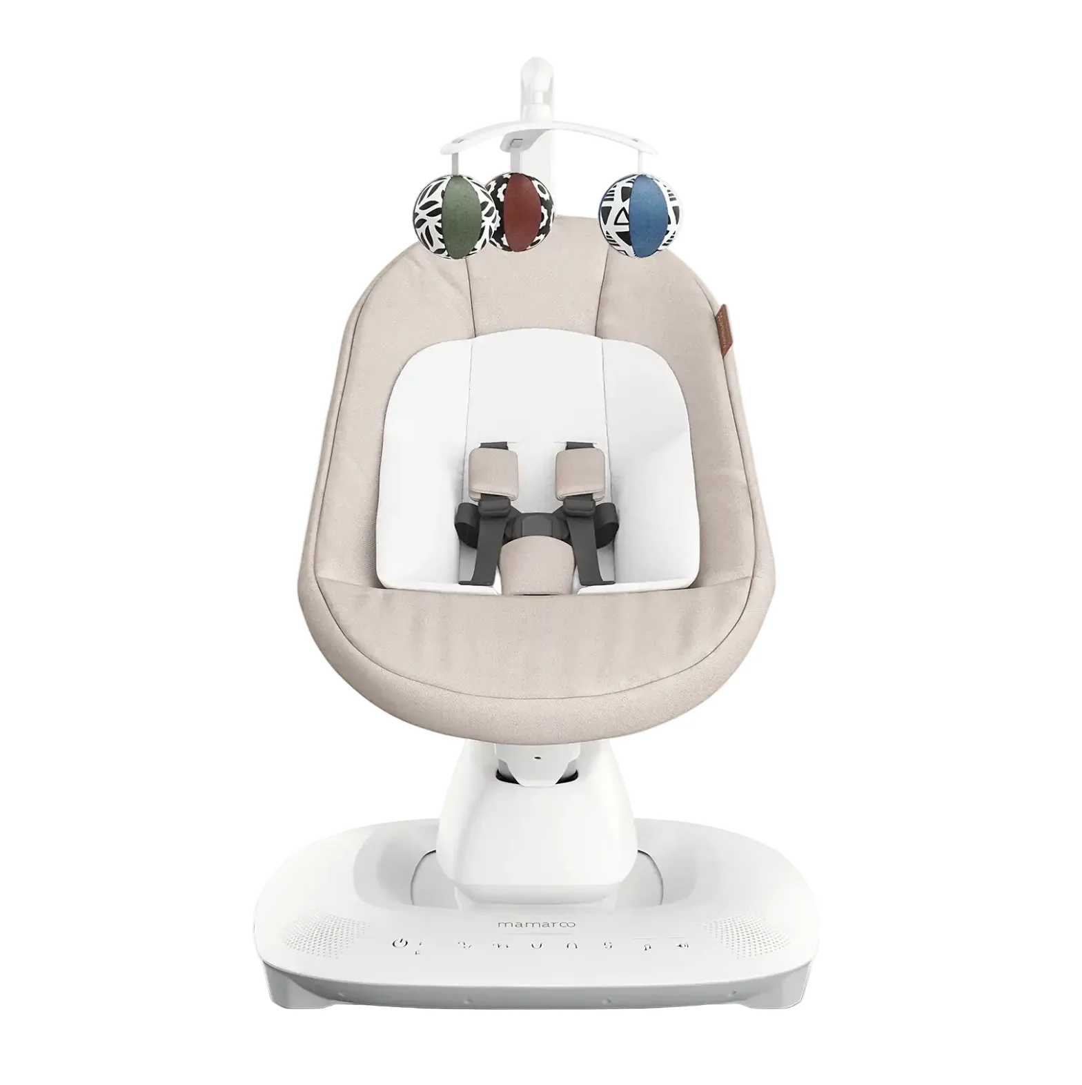 UPPAbaby Mamaroo Smart Swing, Charlie (Sand Melange) - Image 2