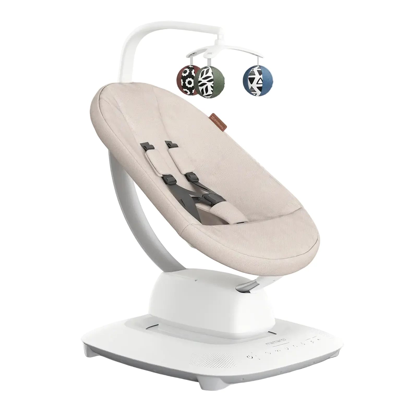 UPPAbaby Mamaroo Smart Swing, Charlie (Sand Melange) - Image 3