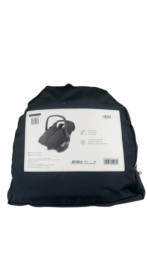 UPPAbaby Mesa Infant Car Seat Cozy Ganoosh, Jordan Greyson Charcoal Melange - Image 5
