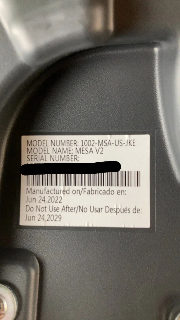 UPPAbaby MESA V2 Infant Car Seat, 2022, Jake (Black) - Image 9