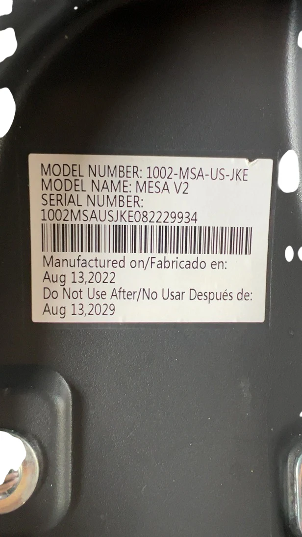 UPPAbaby MESA V2 Infant Car Seat, 2022, Jake (Black) - Image 8