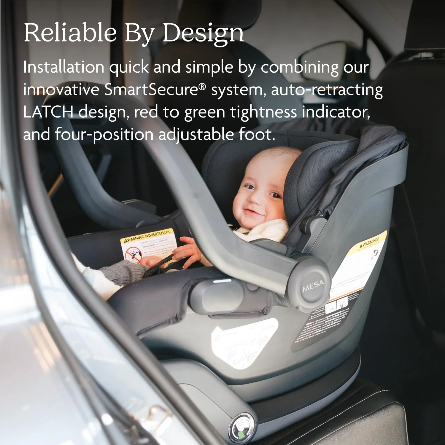 UPPAbaby Mesa V3 Infant Car Seat, 2025, Jake (Charcoal) - Image 3