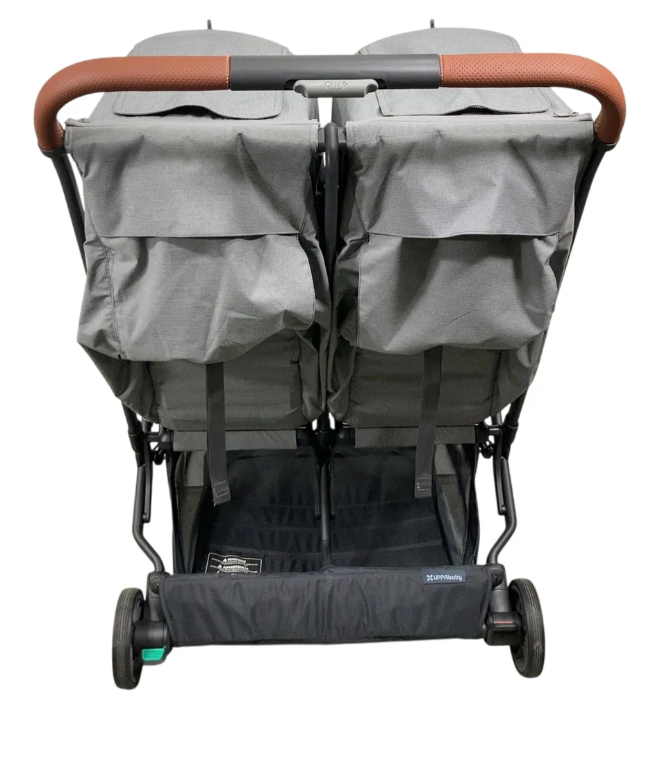 UPPAbaby Minu Duo Stroller, 2024, Greyson(Charcoal Mélange/Carbon Frame/Saddle Leather) - Image 4