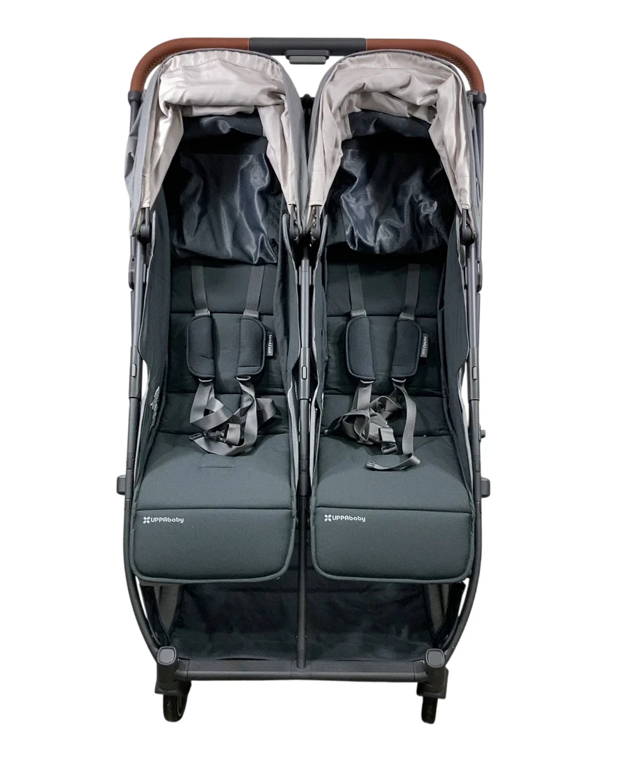 UPPAbaby Minu Duo Stroller, 2024, Greyson(Charcoal Mélange/Carbon Frame/Saddle Leather) - Image 5