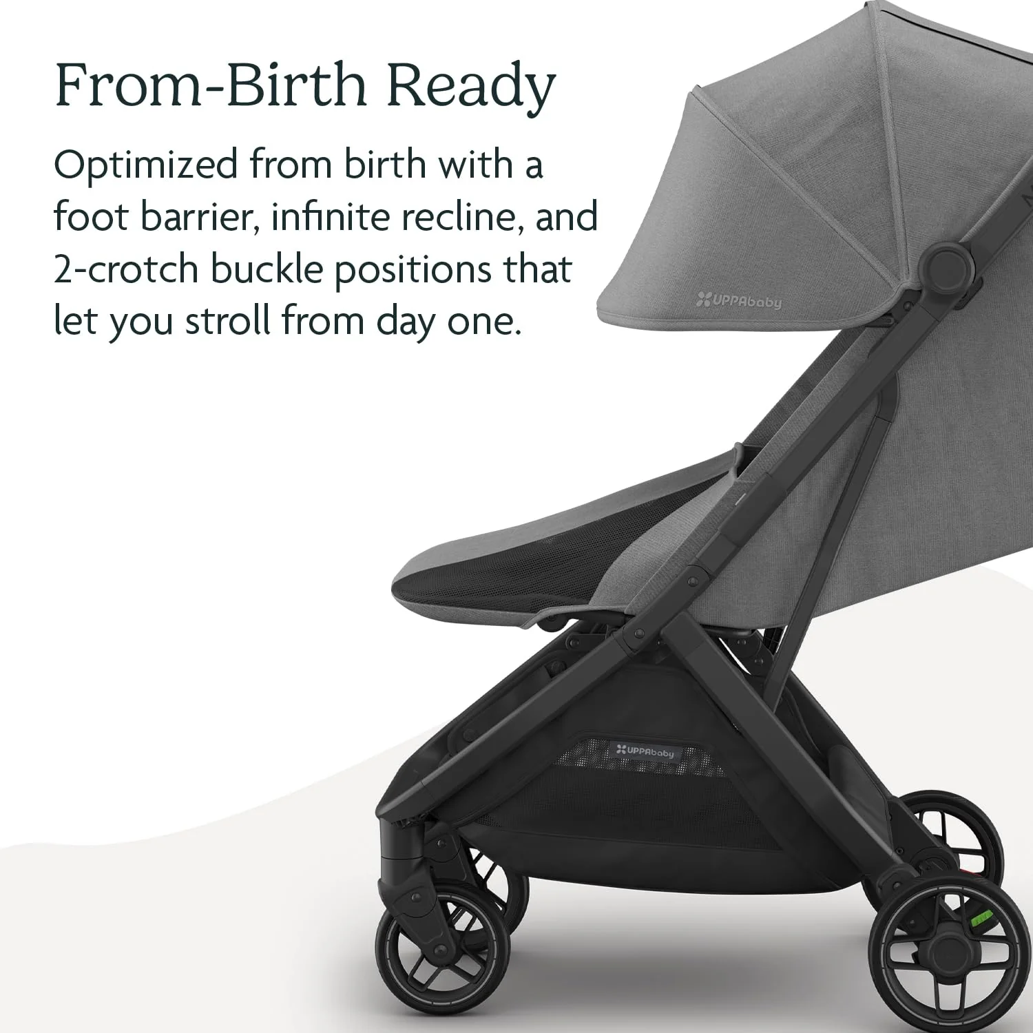 UPPAbaby MINU V3 Stroller, 2025, Greyson (Charcoal Melange) - Image 3