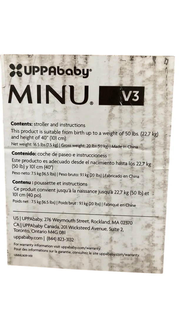 UPPAbaby MINU V3 Stroller, 2025, Jake (Charcoal/Black) - Image 3
