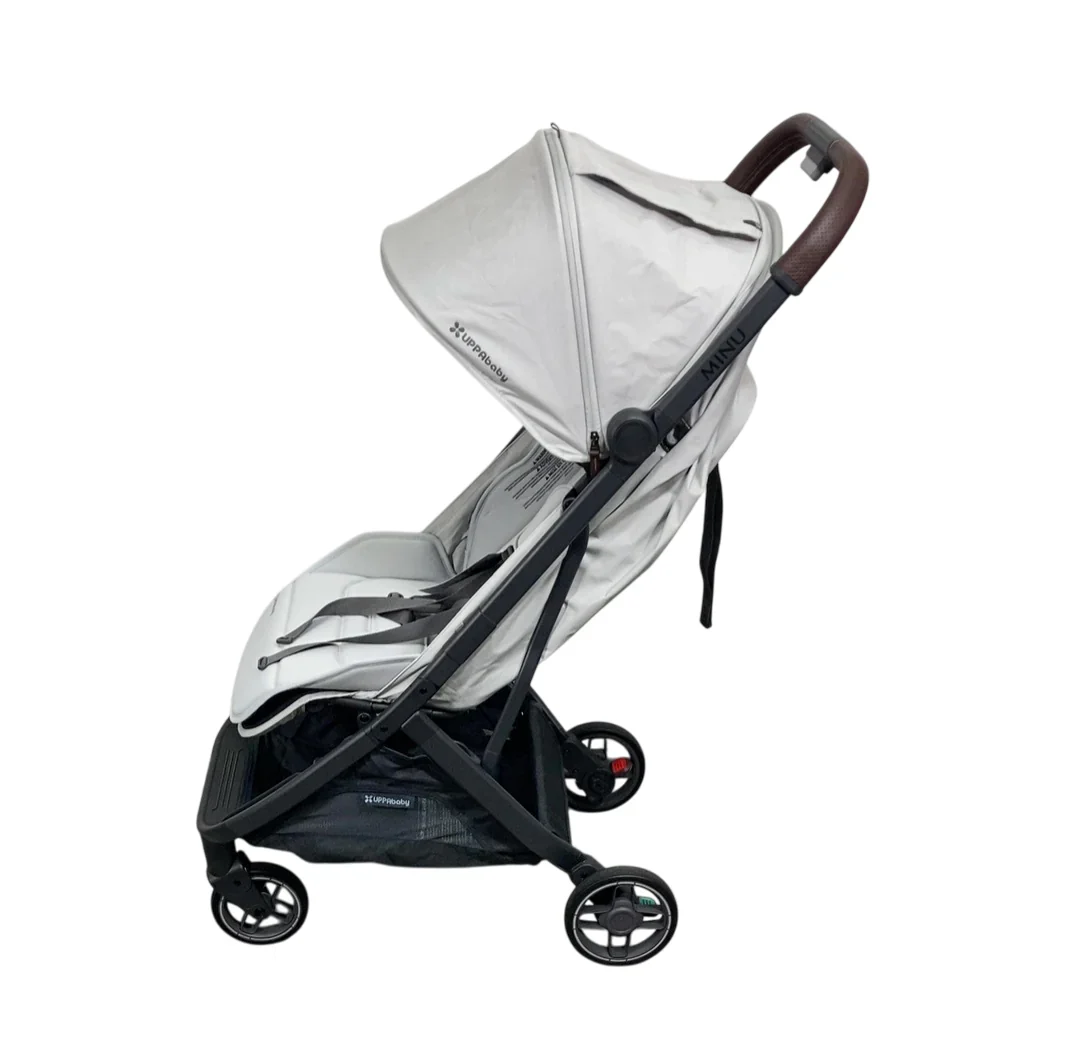 UPPAbaby MINU V3 Stroller, 2025, Savannah (Pearl Gray Jacquard) - Image 3