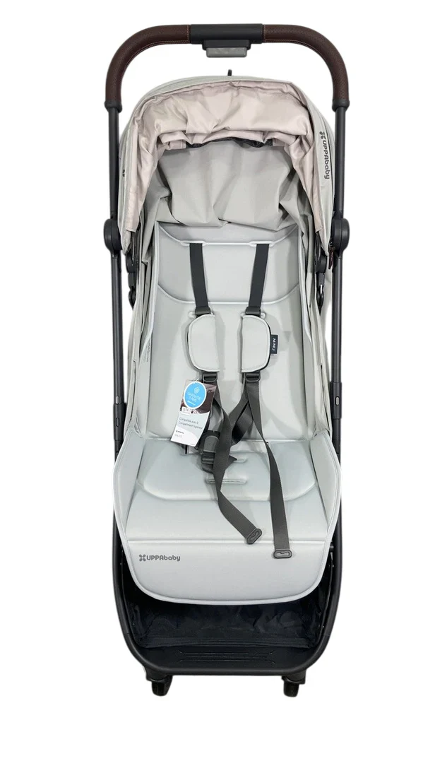 UPPAbaby MINU V3 Stroller, 2025, Savannah (Pearl Gray Jacquard) - Image 5